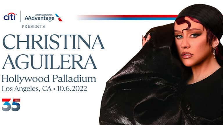 Christina Aguilera performing exclusive show for Citi & American Airlines