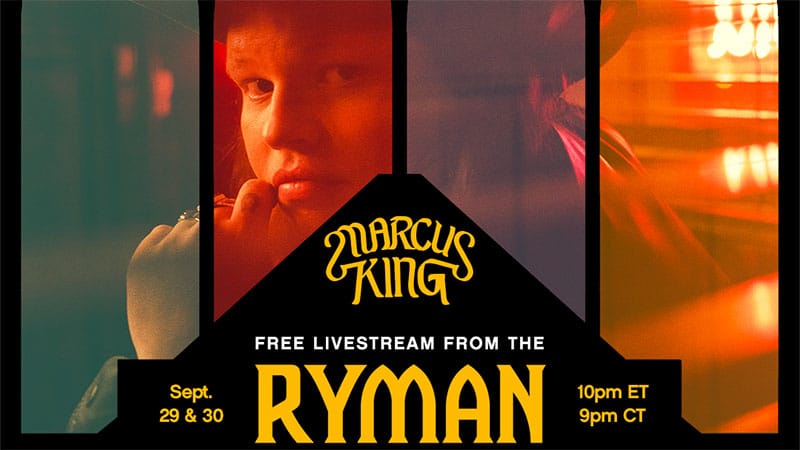 Marcus King announces free Ryman livestreams