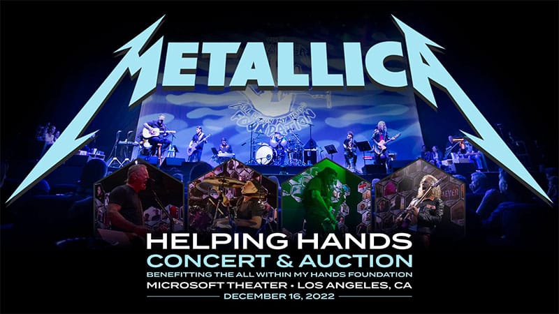 Metallica announces All Within My Hands Foundation 2022 benefit concert