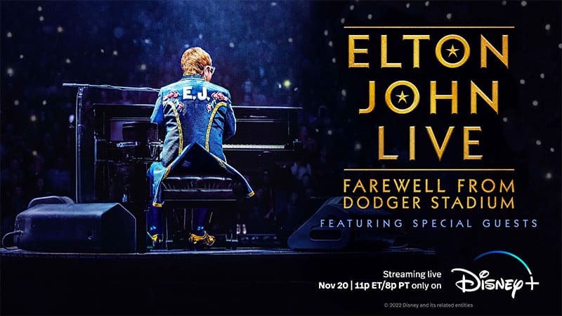 Disney+ announces Elton John live prelude to Dodger Stadium live event