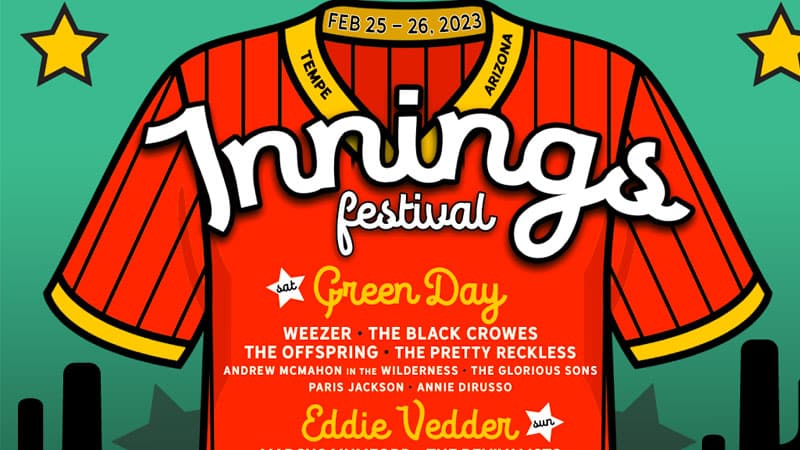 Green Day, Eddie Vedder headlining fifth annual Innings Festival