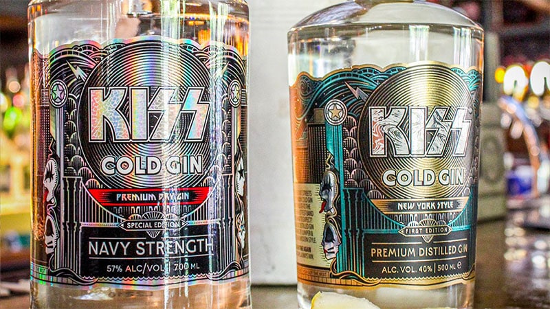 Kiss launches Navy strength gin