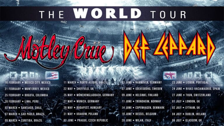 Mötley Crüe, Def Leppard announce The World Tour