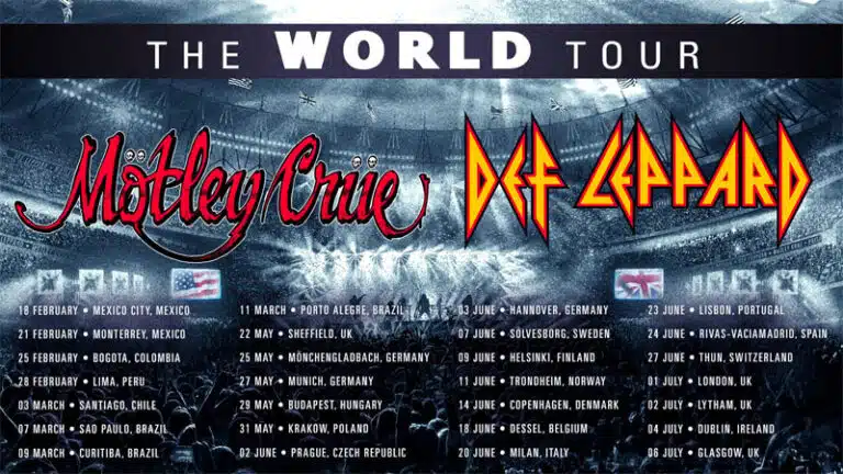 Mötley Crüe, Def Leppard announce The World Tour