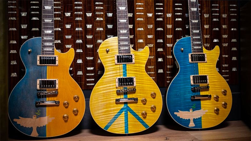 Gibson launches Ukraine relief guitar auction