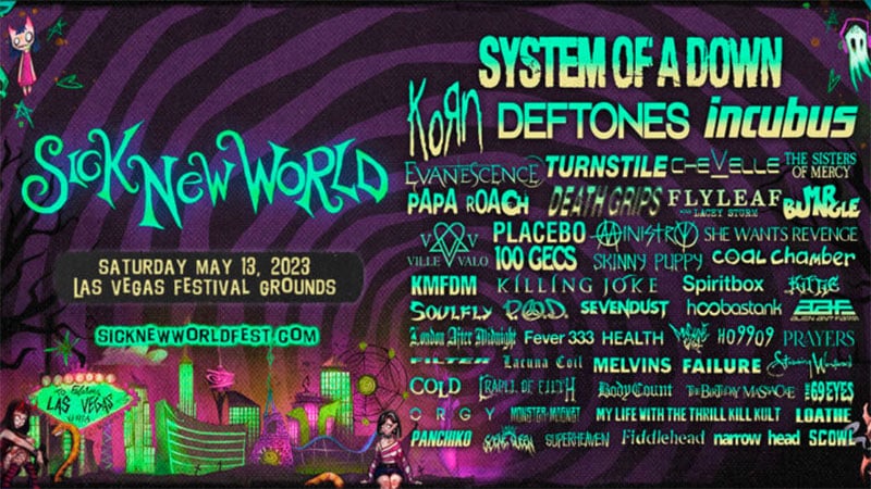 Live Nation announces inaugural Sick New World Festival