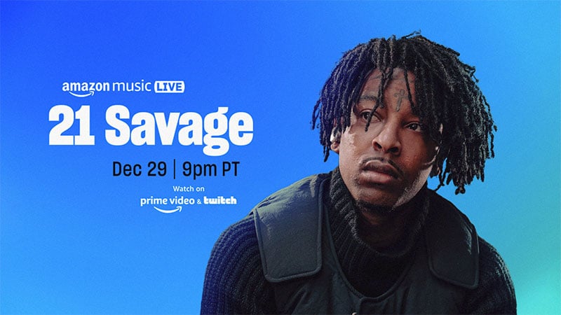 21 Savage closing out Amazon Music Live 2022