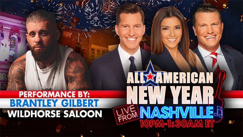 Brantley Gilbert headlining Fox News Channel’s ‘All-American New Year 2023’