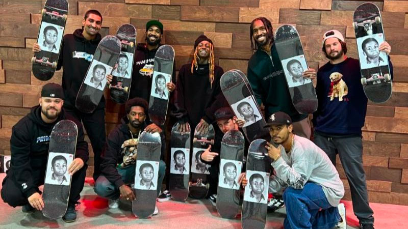 Lil Wayne gifted pro signature skateboard
