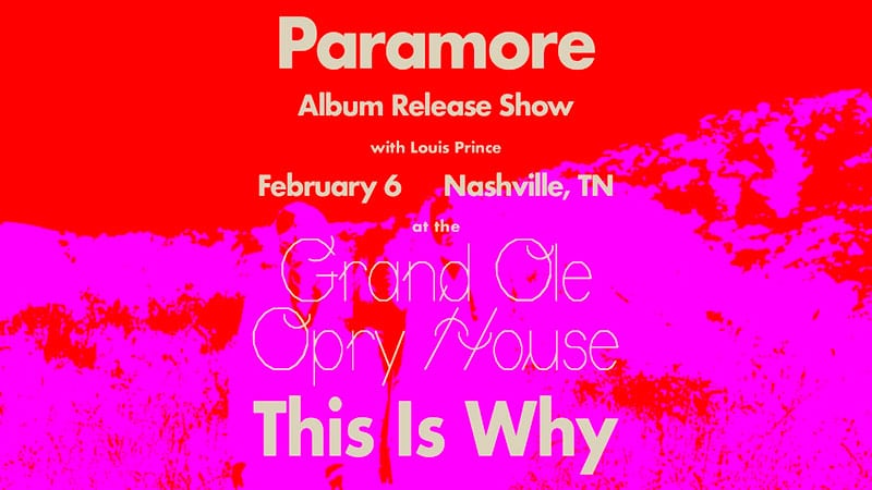 Paramore announces Grand Ole Opry album release show