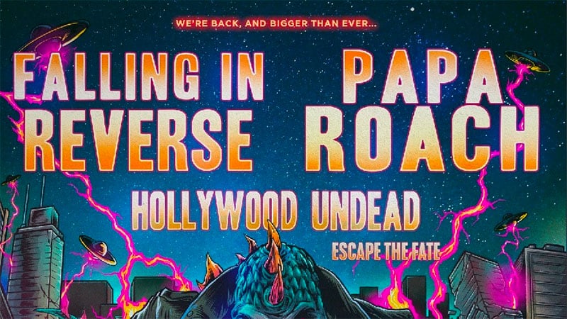 Papa Roach, Falling in Reverse announce 2023 Rockzilla Tour dates