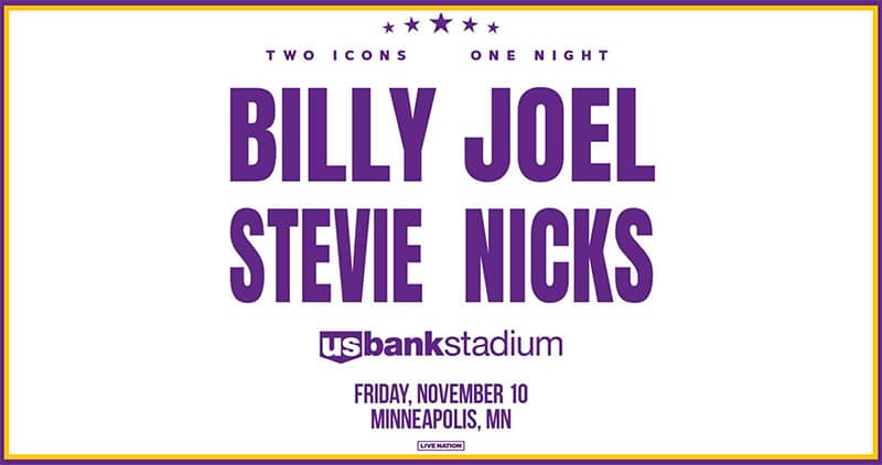 Billy Joel, Stevie Nicks announce Minneapolis concert