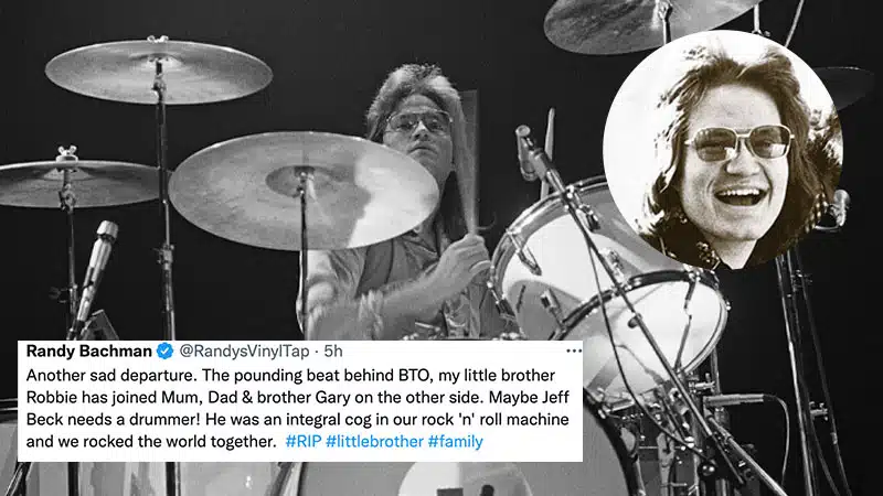 Founding Bachman-Turner Overdrive drummer Robbie Bachman dies