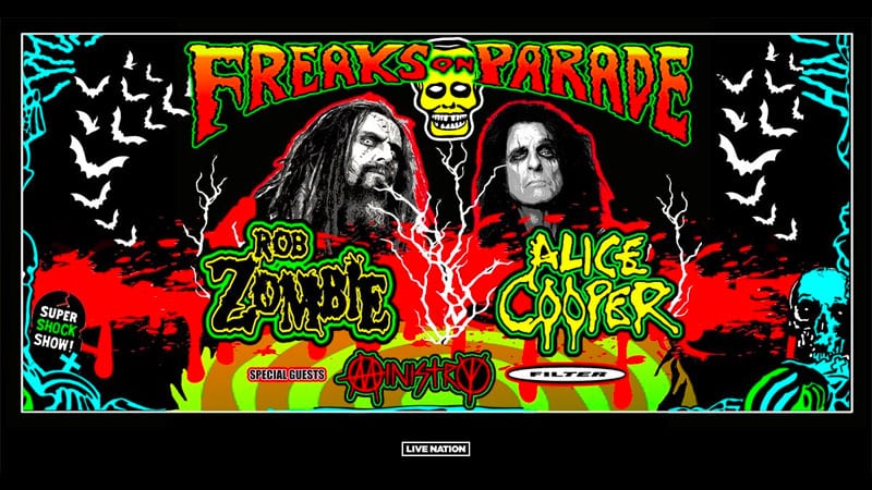 Rob Zombie, Alice Cooper announce Freaks on Parade Tour 2023
