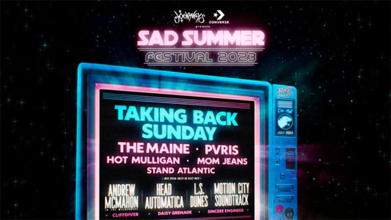 Taking Back Sunday headlining Sad Summer Festival 2023