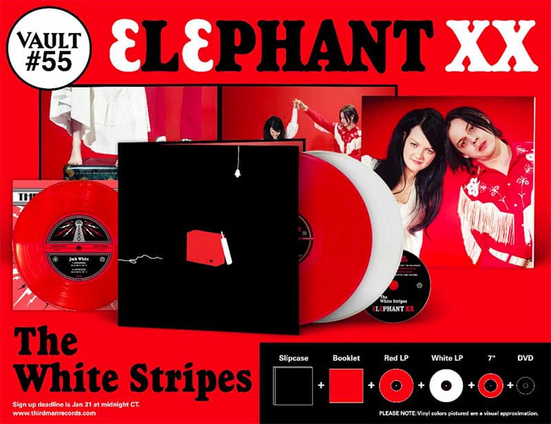 Third Man Records announces The White Stripes ‘Elephant XX’ Vault Package