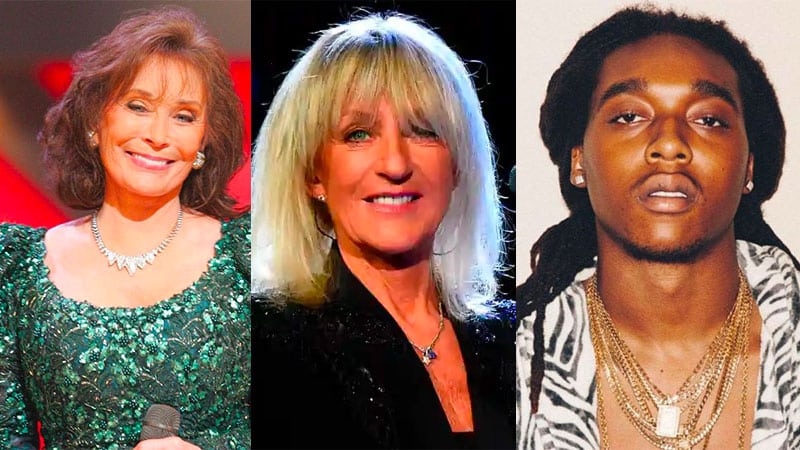 Grammy Awards honoring Loretta Lynn, Christine McVie, Takeoff