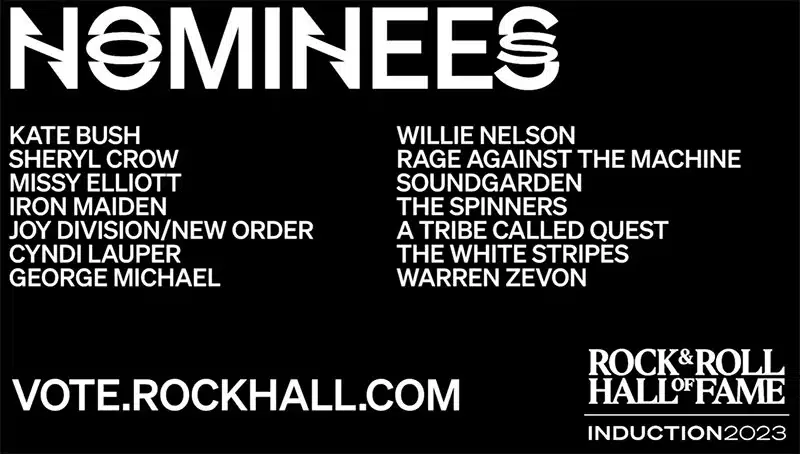 Rock & Roll Hall of Fame announces 2023 nominees