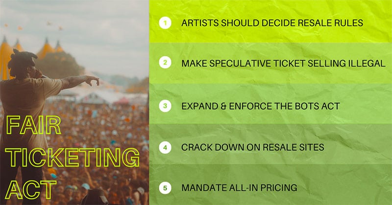 Live Nation announces support for Fair Ticketing Act