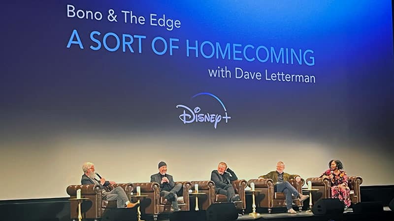 Bono, The Edge, David Letterman discuss Disney+ concert documentary