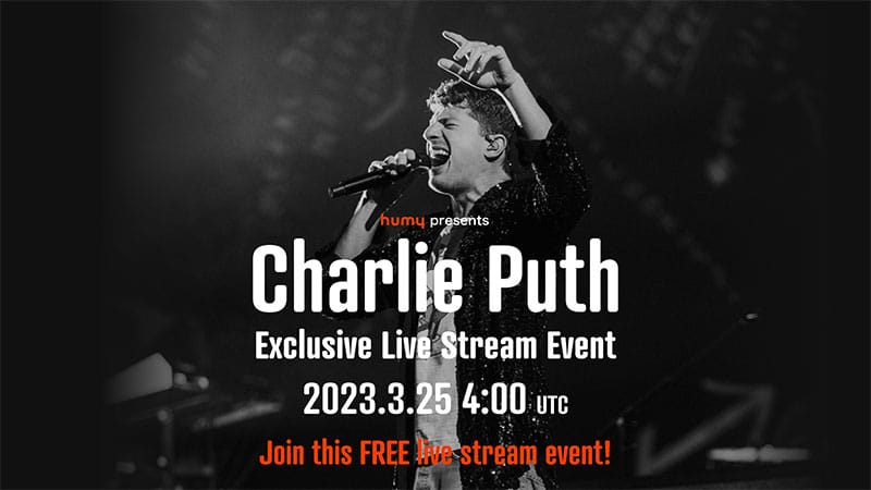 Charlie Puth announces first-ever livestream