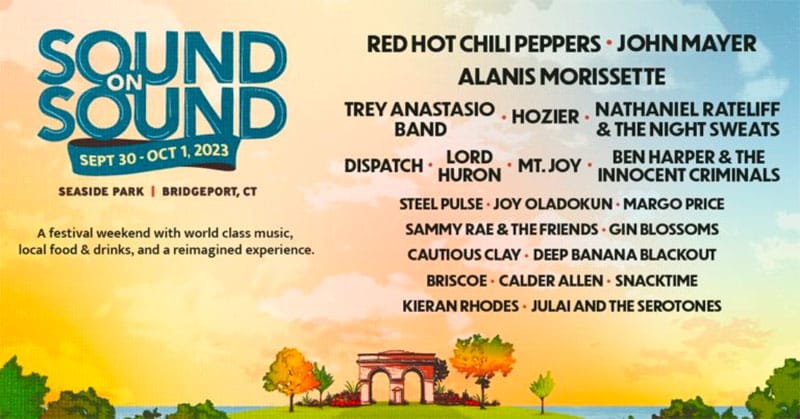 Red Hot Chili Peppers, John Mayer, Alanis Morissette among 2023 Sound on Sound performers