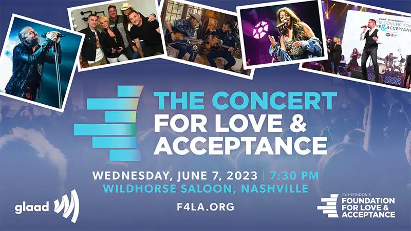 Ty Herndon announces 2023 Concert for Love & Acceptance