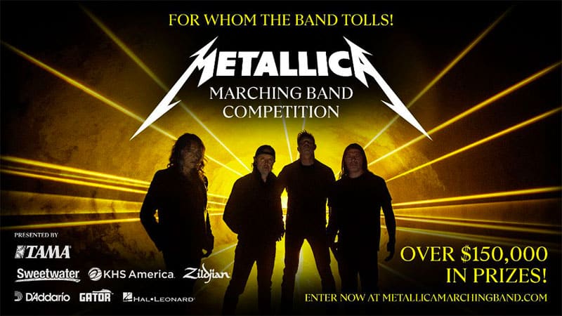 Metallica announces marching band competition winners