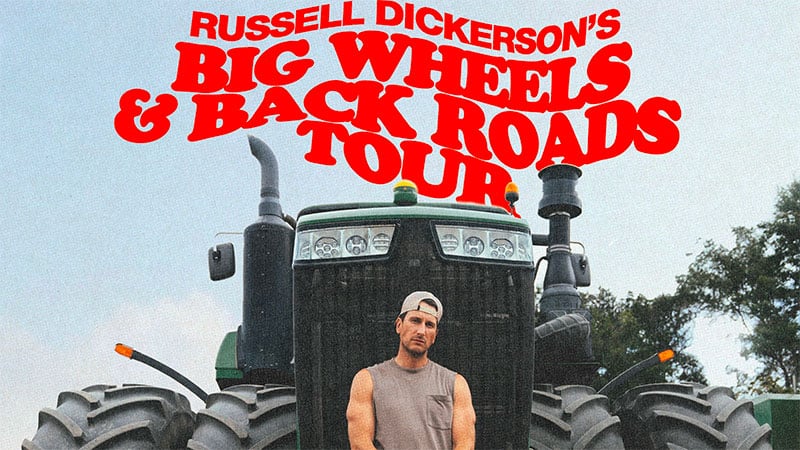 Russell Dickerson announces Big Wheels & Back Roads Tour