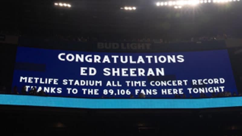Ed Sheeran makes MetLife Stadium concert history