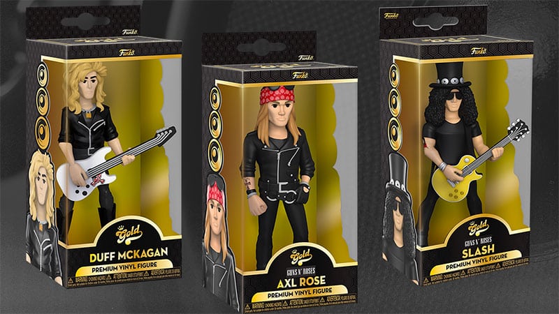 Funko unveils Guns N Roses Gold figures