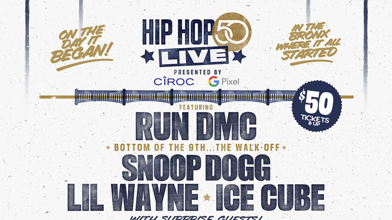 Run DMC, Lil Wayne, Snoop Dogg, Ice Cube headlining Hip Hop 50 Live