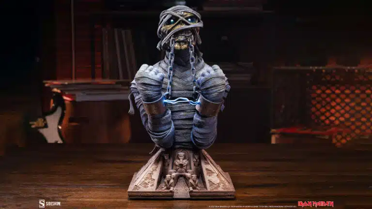 Sideshow unveils Iron Maiden ‘Powerslave’ Eddie bust collectible