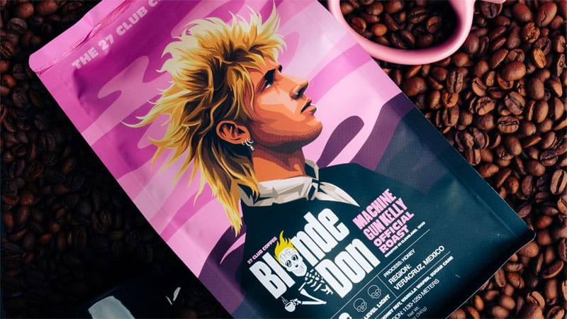 Machine Gun Kelly launches The 27 Club Blonde Don coffee