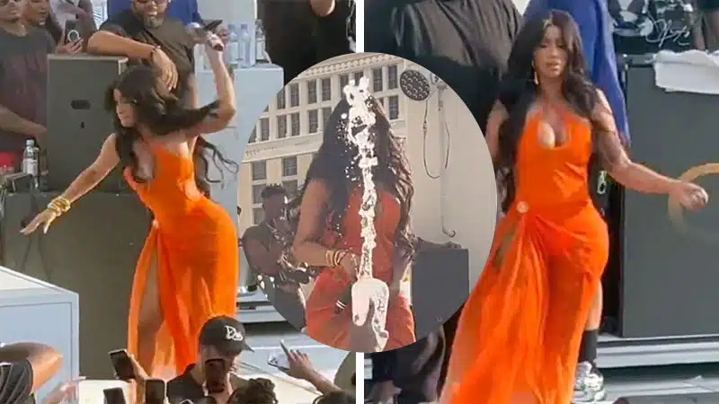 Cardi B being investigated after throwing microphone at audience member