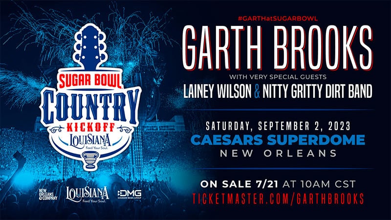 Garth Brooks headlining inaugural Louisiana’s Sugar Bowl Country Kickoff