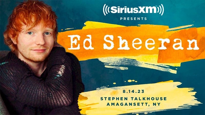 Ed Sheeran performing private SiriusXM show