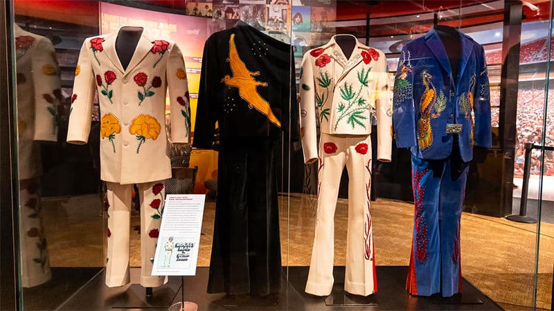 The Flying Burrito Brothers’ four iconic suits reunited at Country Music Hall of Fame