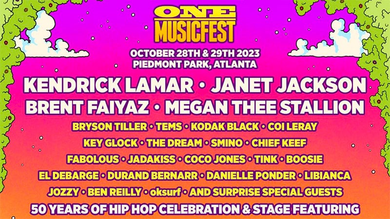 Kendrick Lamar, Janet Jackson headlining 2023 One Musicfest