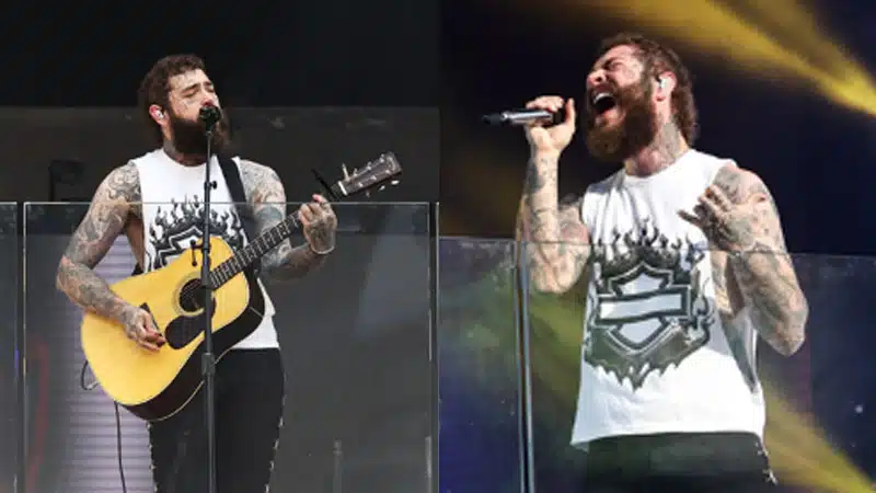 Post Malone surprises fans with pop-up Times Square concert
