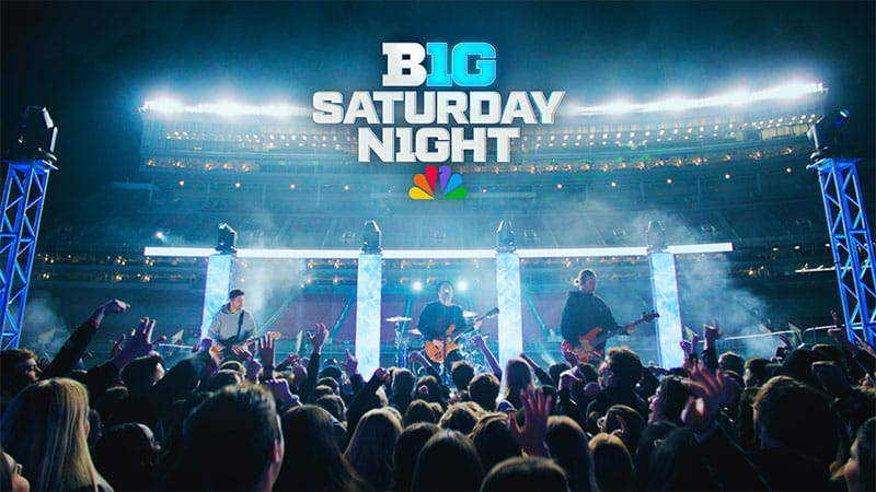 Fall Out Boy starring in NBC Sports’ ‘B1G Saturday Night Show’ open