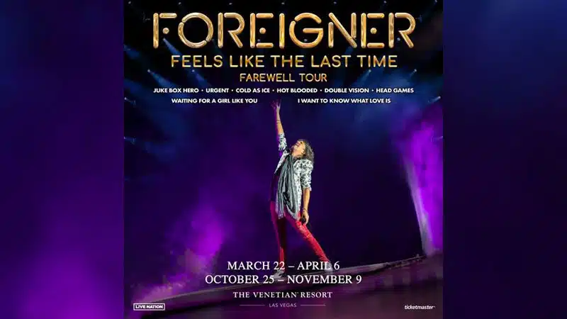 Foreigner bids farewell to Las Vegas residency