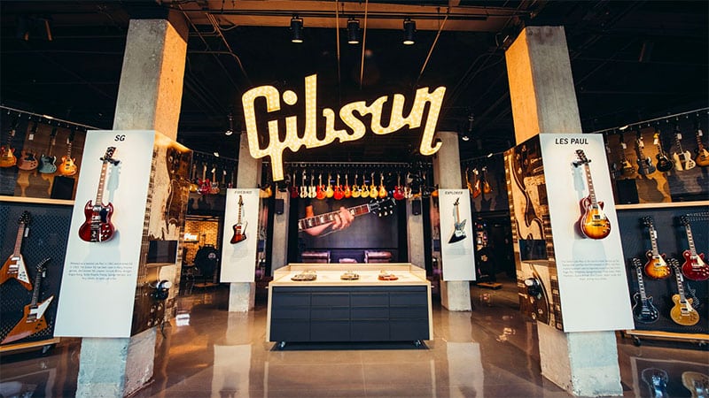 Gibson opening Gibson Garage London