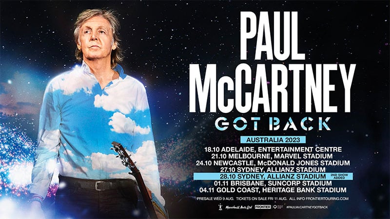 Paul McCartney adds second Sydney concert