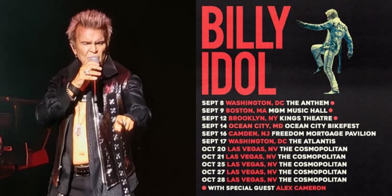 Billy Idol in Washington, DC on Sept 8, 2023