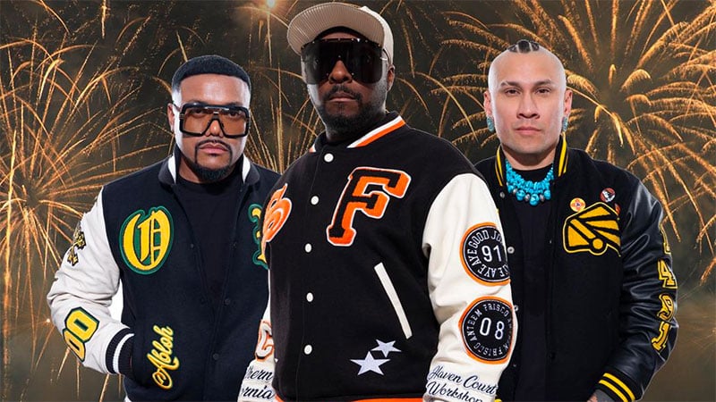 Black Eyed Peas celebrating New Years in Las Vegas