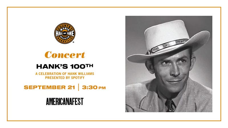 Country Music Hall of Fame to commemorate Hank Williams’ 100th birthday