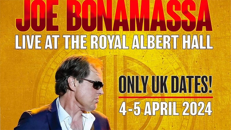 Joe Bonamassa announces two nights at the Royal Albert Hall