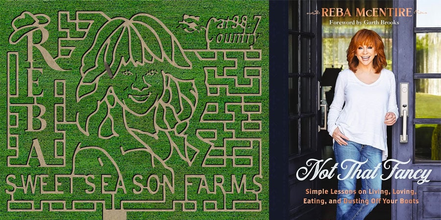 Reba immortalized in corn mazes across America