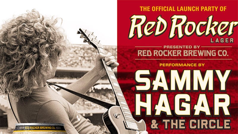 Sammy Hagar launching Red Rocker Brewing Co’s inaugural brew with special concert